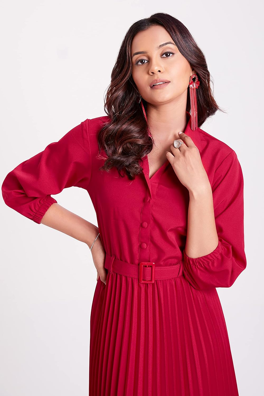 flowervelly Summer Dresses for Women one Piece Dress Naira Cut Kurta Set midi Dress Cord Set Long Dresses Cotton Kurta Set for Women Green by Prixsa.com - Image 4