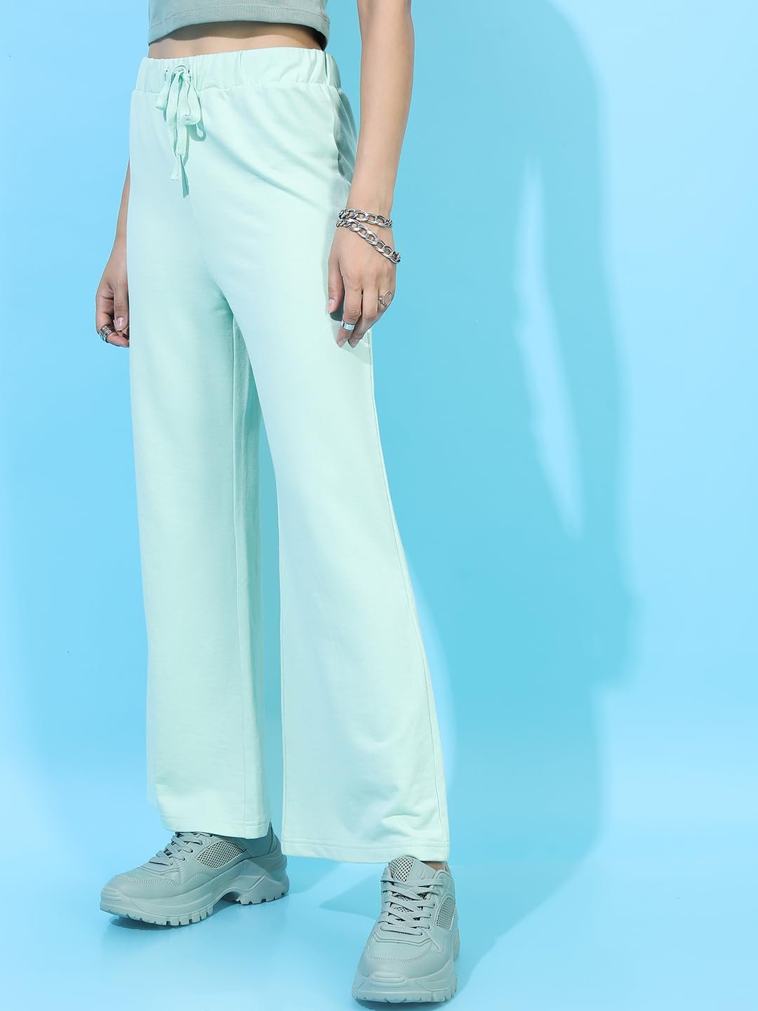 Tokyo Talkies Women's Bootcut Regular Track Pants | Stretchable Trackpants | Casual Track Pants| Mid-Rise| Gymwear | Sports Wear by Prixsa.com - Image 6