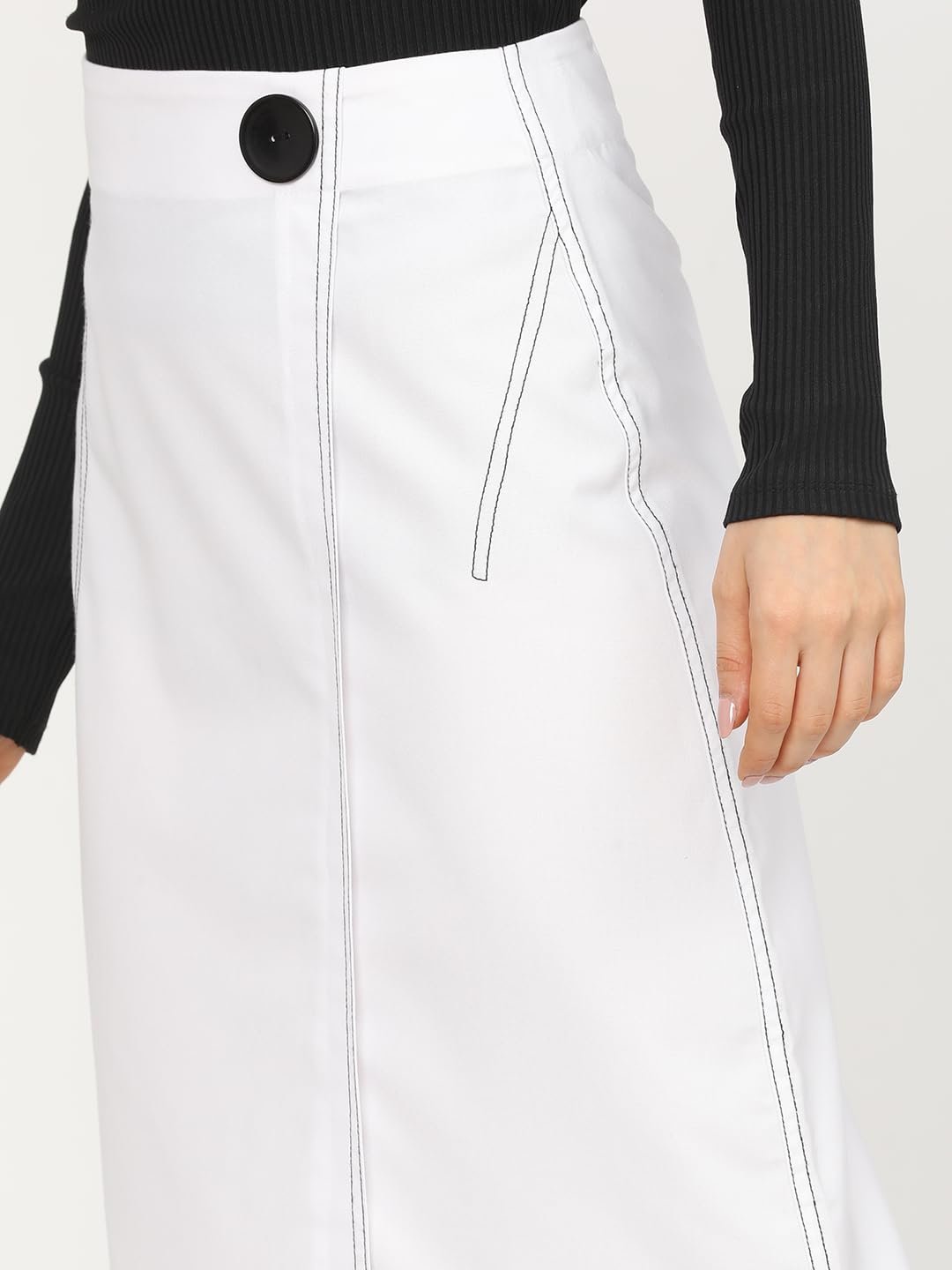 Tokyo Talkies Women's Regular Fit A-Line Skirts | Strachable Skirts| Mid-Rise| Women Skirt | Skirt for Women by Prixsa.com - Image 5
