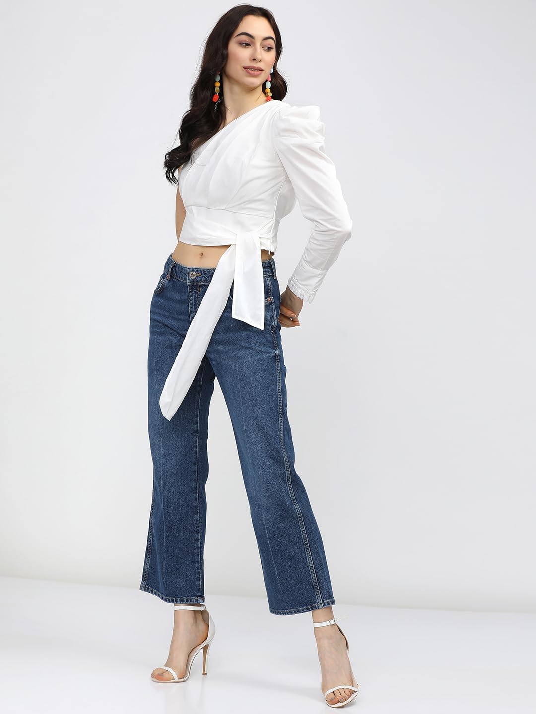 Tokyo Talkies Women's Solid Regular Fit Tops by Prixsa.com - Image 6