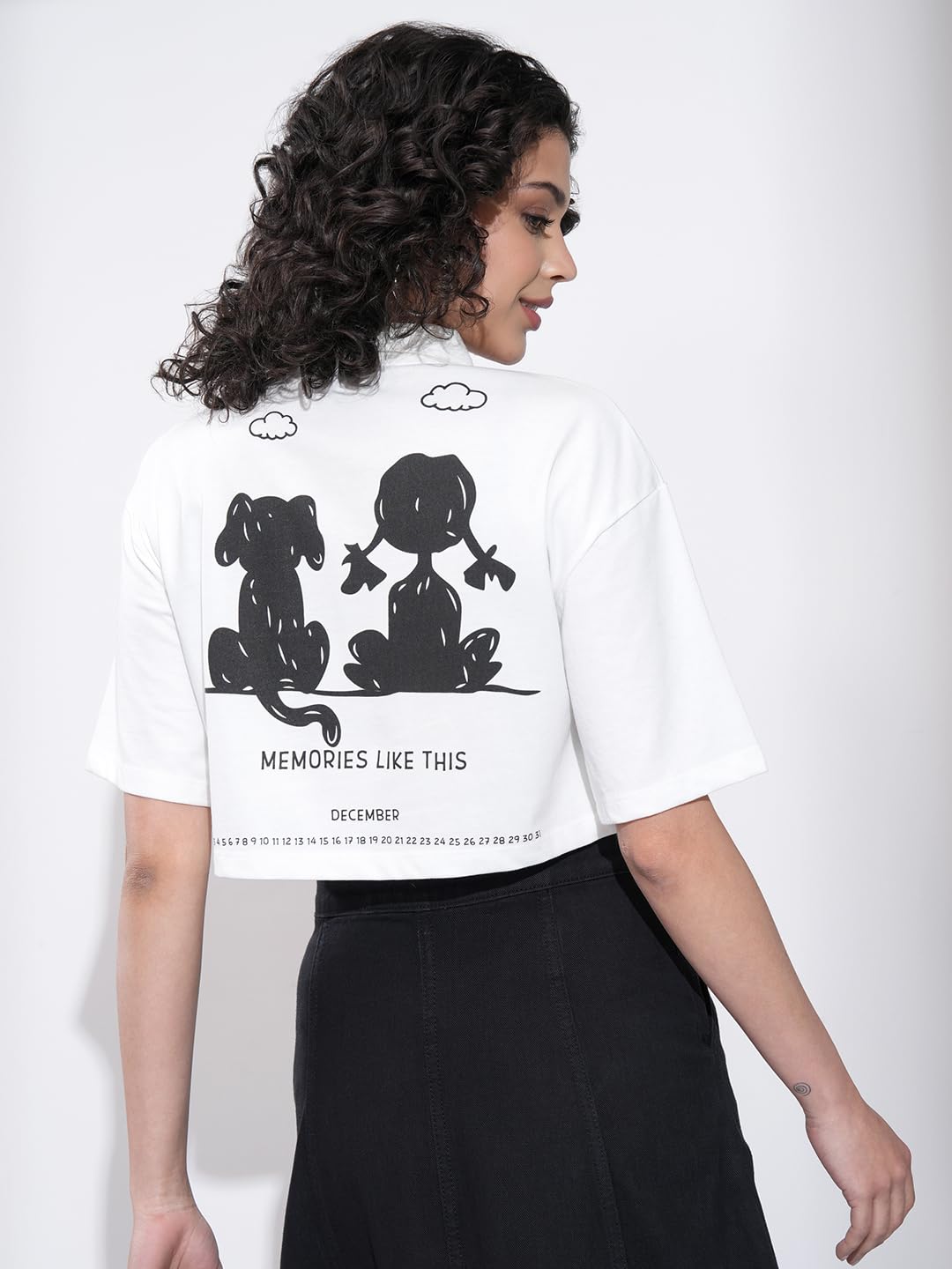 Tokyo Talkies Women's Cartoon Relaxed Fit Tops by Prixsa.com - Image 3