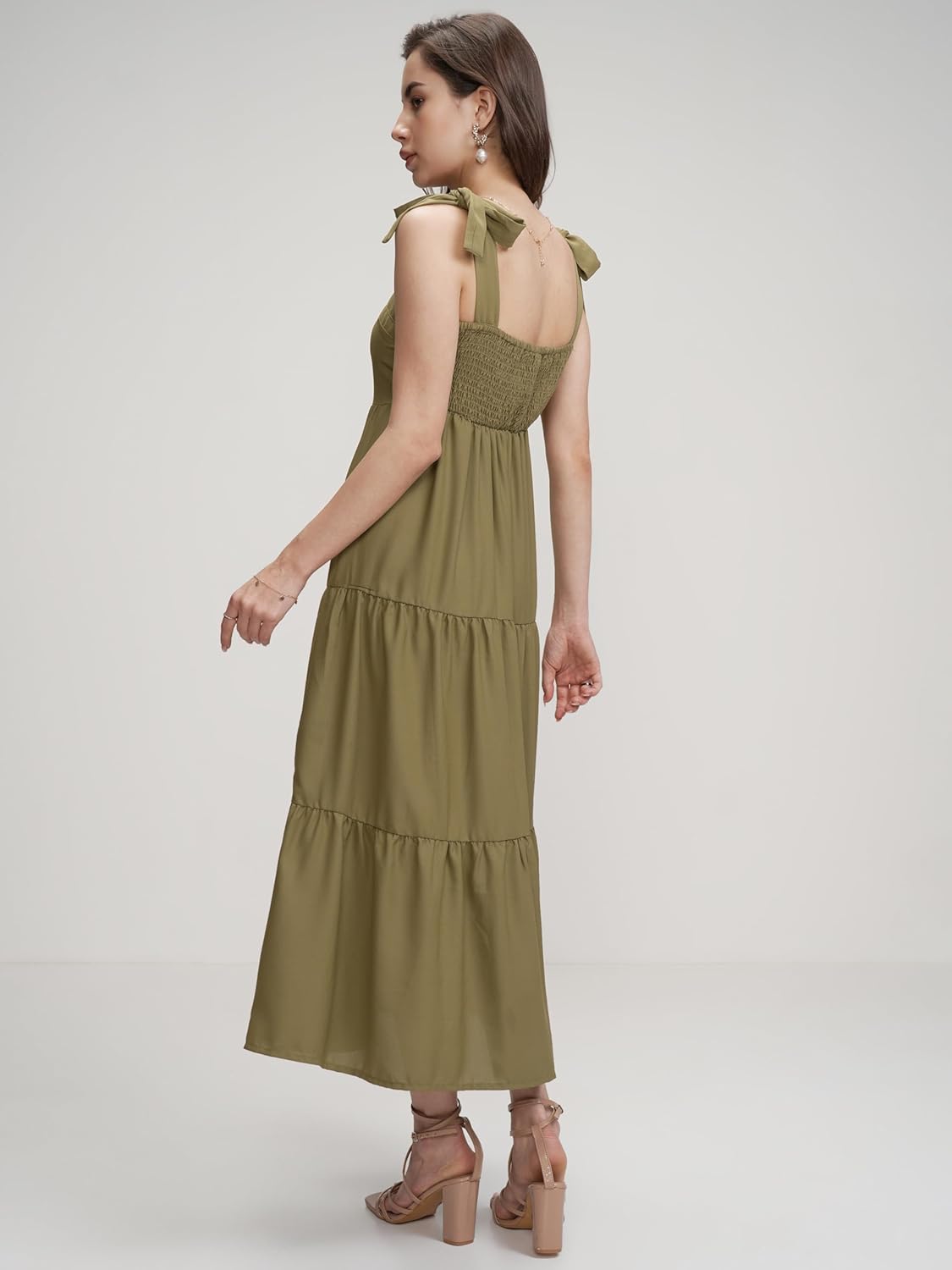 Tokyo Talkies Women's Sleeveless Shoulder Straps Solid Dresses | Stylish| Casual by Prixsa.com - Image 6