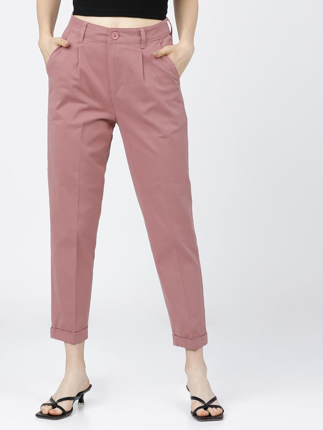 Tokyo Talkies Women's Tapered Casual Pants by Prixsa.com - Image 5