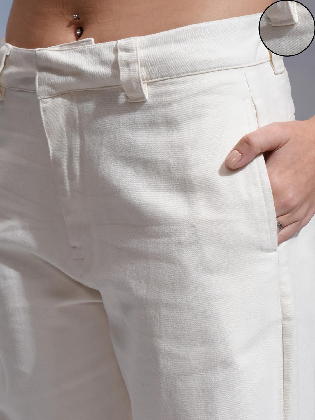 Tokyo Talkies Women's Flared Regular Trousers| Mid-Rise by Prixsa.com - Image 6