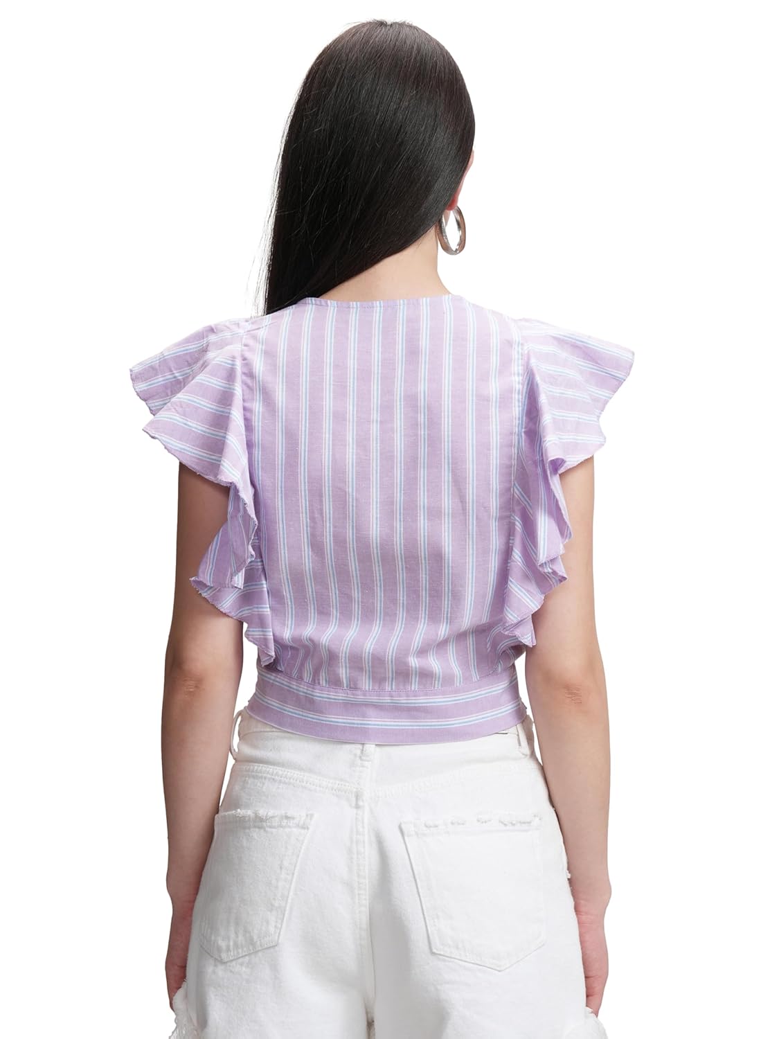 Tokyo Talkies Women's Solid Regular Fit Tops by Prixsa.com - Image 3