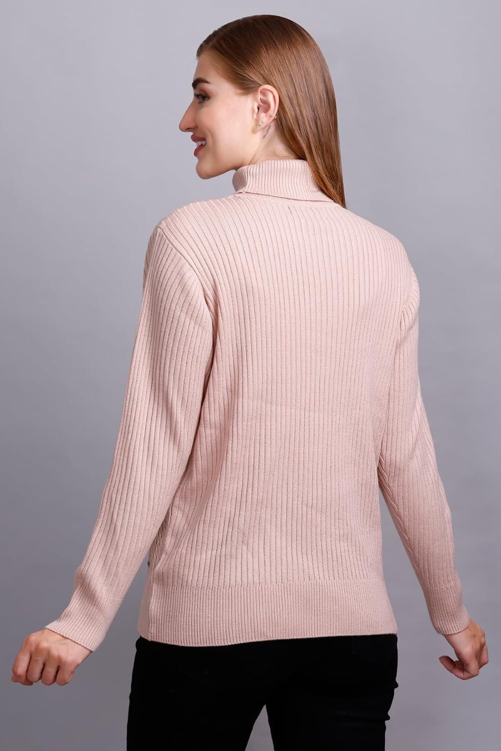 GODFREY Women's High Neck Knitted Woolen Sweater by Prixsa.com - Image 4