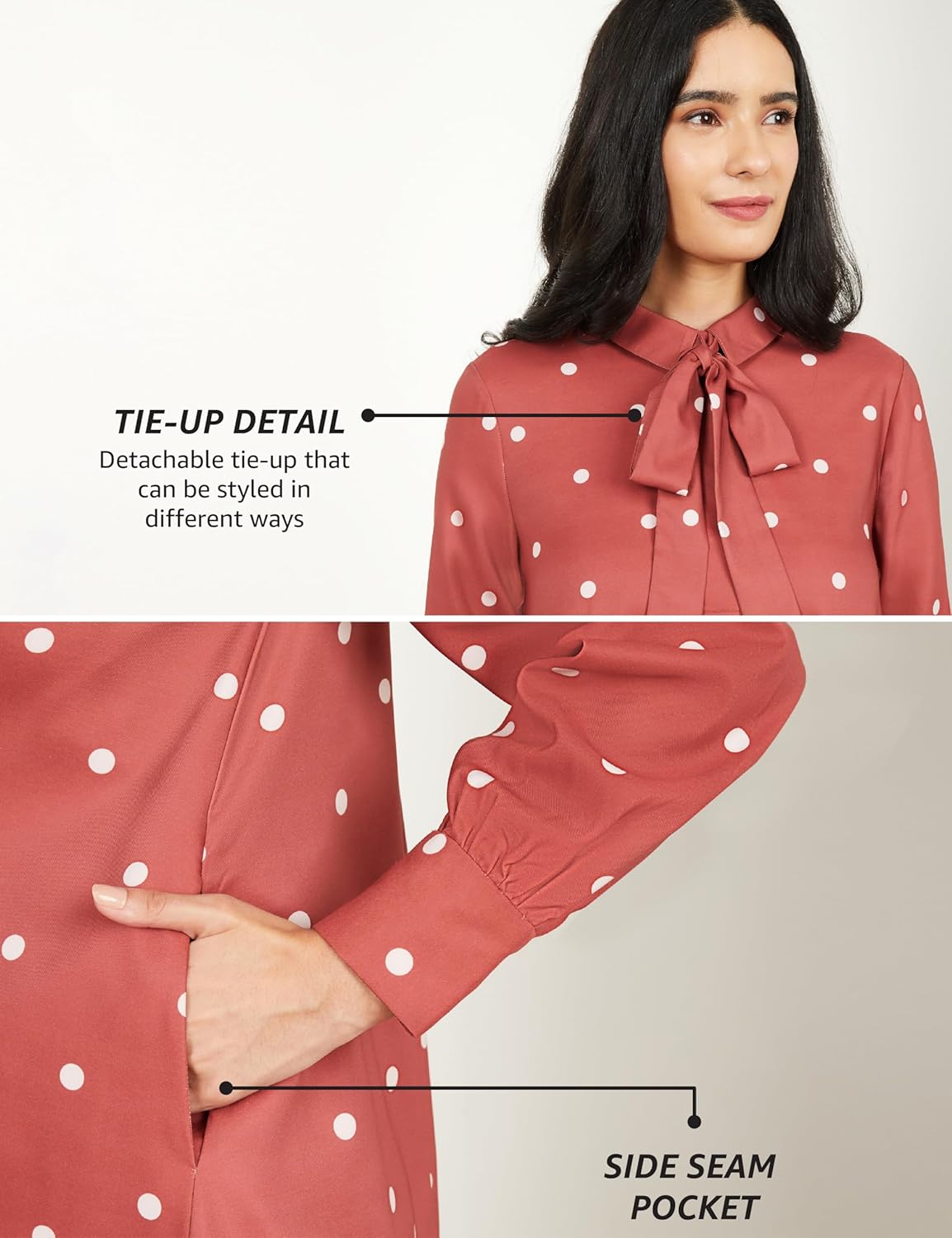 Symbol Premium Women's A Line Flared Dress (Knee Length | Desk-to-Dinner) by Prixsa.com - Image 4