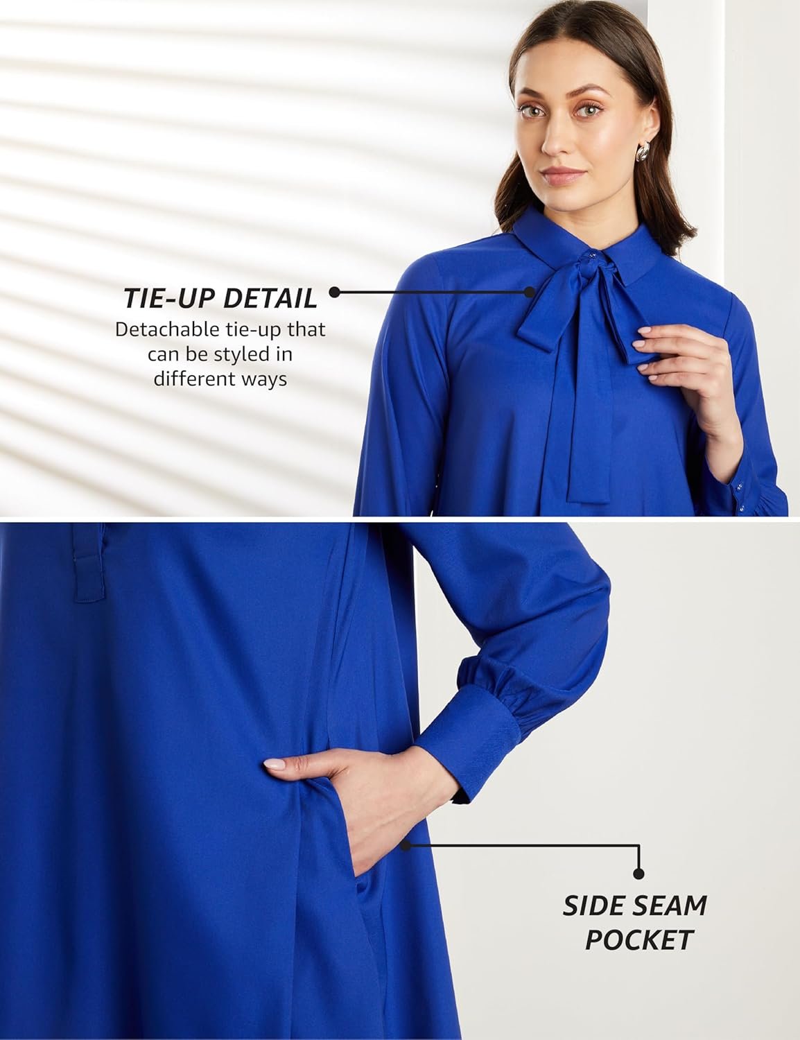 Symbol Premium Women's A Line Flared Dress (Knee Length | Desk-to-Dinner) by Prixsa.com - Image 4